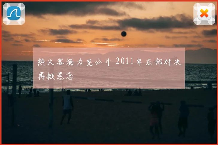 热火客场力克公牛 2011年东部对决再掀悬念